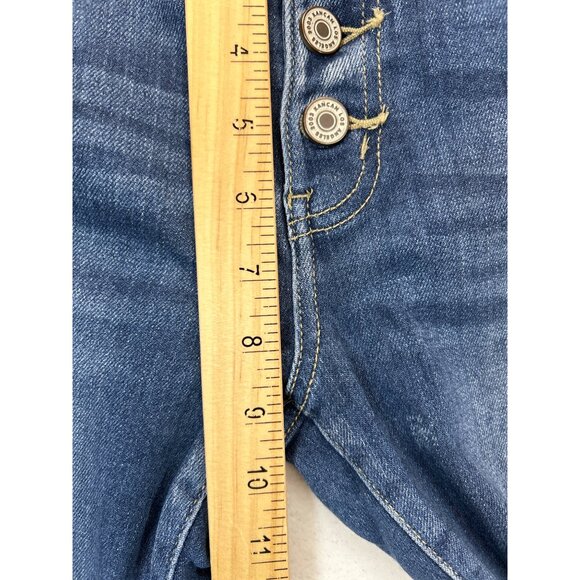KanCan Jeans‎ Womens 5/26 Blue Denim Mid-Rise Skinny Dark Wash Button Fly - Picture 6 of 8